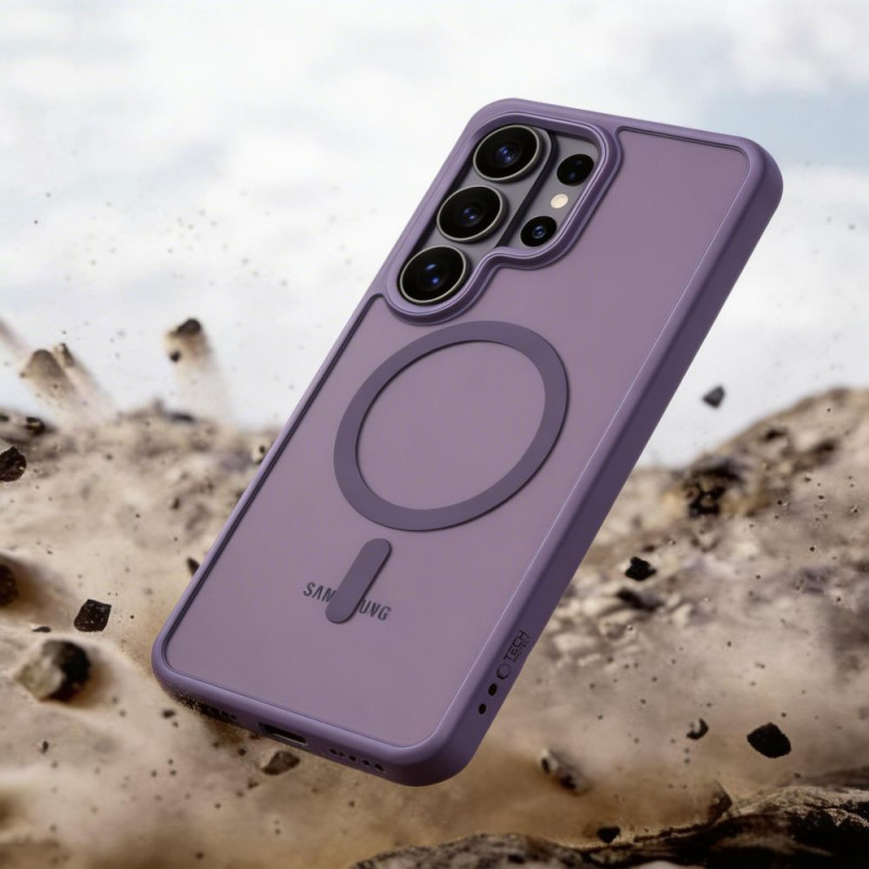 Custodia MagSafe Tech-Protect Magmat per Samsung Galaxy S26 Ultra, viola cobalto opaco