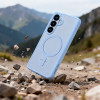 Custodia MagSafe Tech-Protect Magmat per Samsung Galaxy S26, azzurro cielo opaco