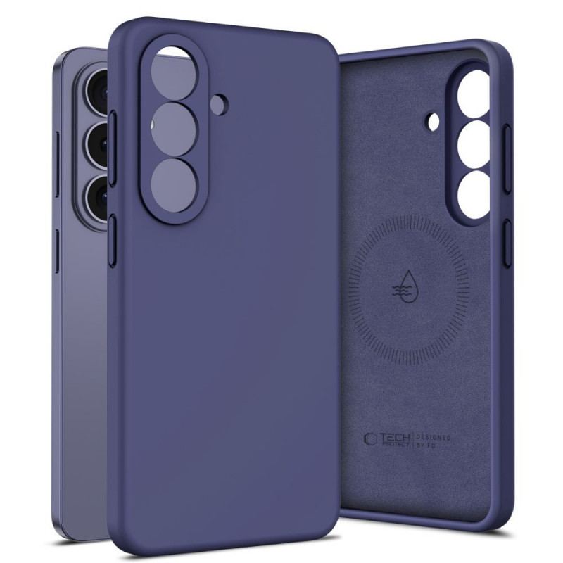 Custodia in silicone MagSafe Tech-Protect per Samsung Galaxy S26, Cobalt Violet