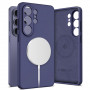 Custodia in silicone MagSafe Tech-Protect per Samsung Galaxy S26 Ultra, viola cobalto