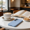 Custodia in silicone MagSafe Tech-Protect per Samsung Galaxy S26, azzurro cielo
