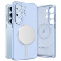 Custodia in silicone MagSafe Tech-Protect per Samsung Galaxy S26 Ultra, azzurro cielo