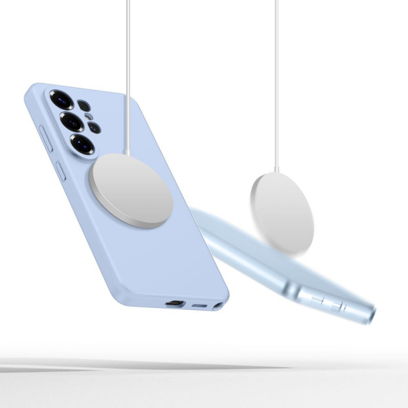 Custodia in silicone MagSafe Tech-Protect per Samsung Galaxy S26 Ultra, azzurro cielo
