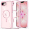 Custodia Magmat MagSafe Tech-Protect per Apple iPhone 16e / 17e, rosa tenue/trasparente