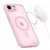 Custodia Magmat MagSafe Tech-Protect per Apple iPhone 16e / 17e, rosa tenue/trasparente