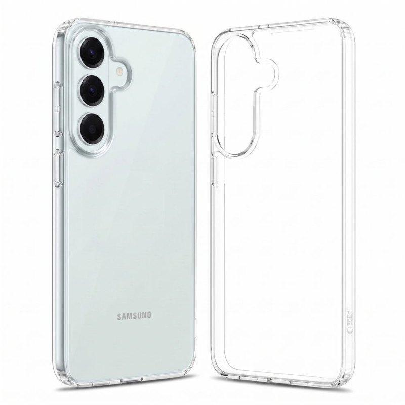Custodia Tech-Protect Flexair Hybrid per Samsung Galaxy S26 FE trasparente