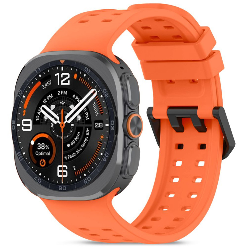 Cinturino in silicone Tech-Protect Silicone Air per Samsung Galaxy Watch Ultra 1 / 2 (2024-2026) 47 mm, arancione mandarino