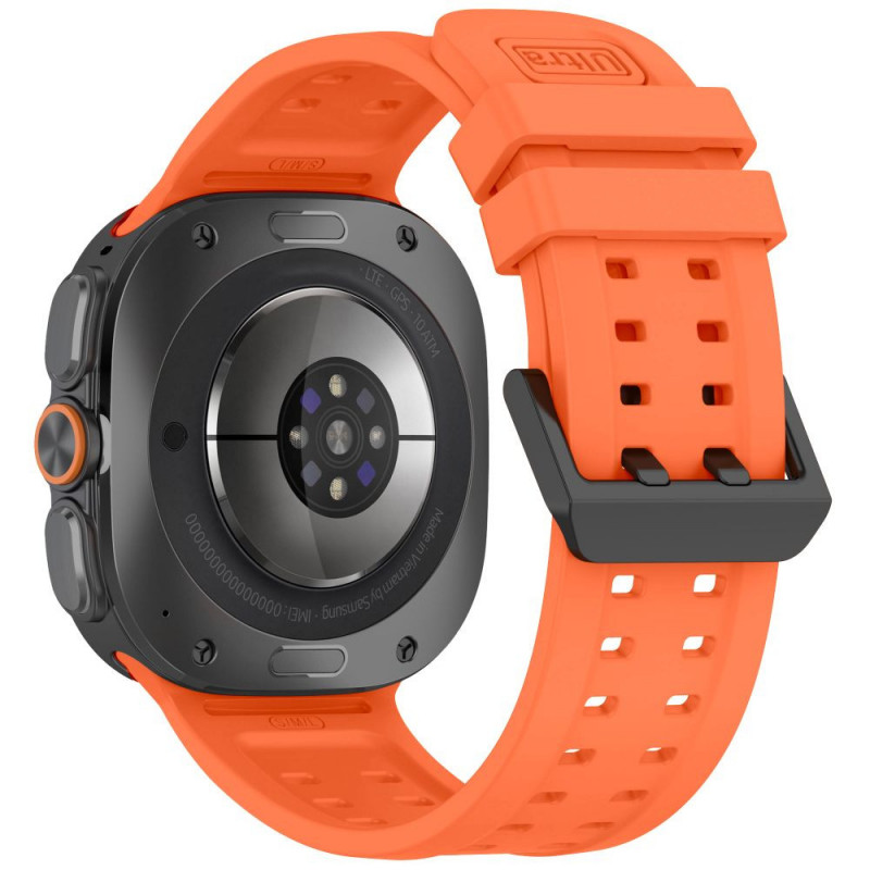 Cinturino in silicone Tech-Protect Silicone Air per Samsung Galaxy Watch Ultra 1 / 2 (2024-2026) 47 mm, arancione mandarino