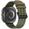 Cinturino in silicone Tech-Protect Silicone Air per Samsung Galaxy Watch Ultra 1 / 2 (2024-2026) 47 mm, verde oliva