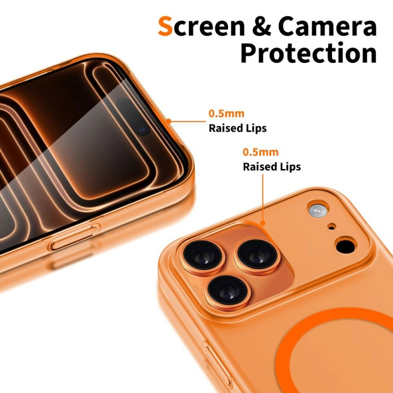 Custodia Tech-Protect Magslim MagSafe per Apple iPhone 17 Pro arancione cosmico opaco