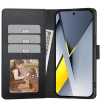 Custodia portafoglio Tech-Protect per Xiaomi Poco F8 Pro, nera