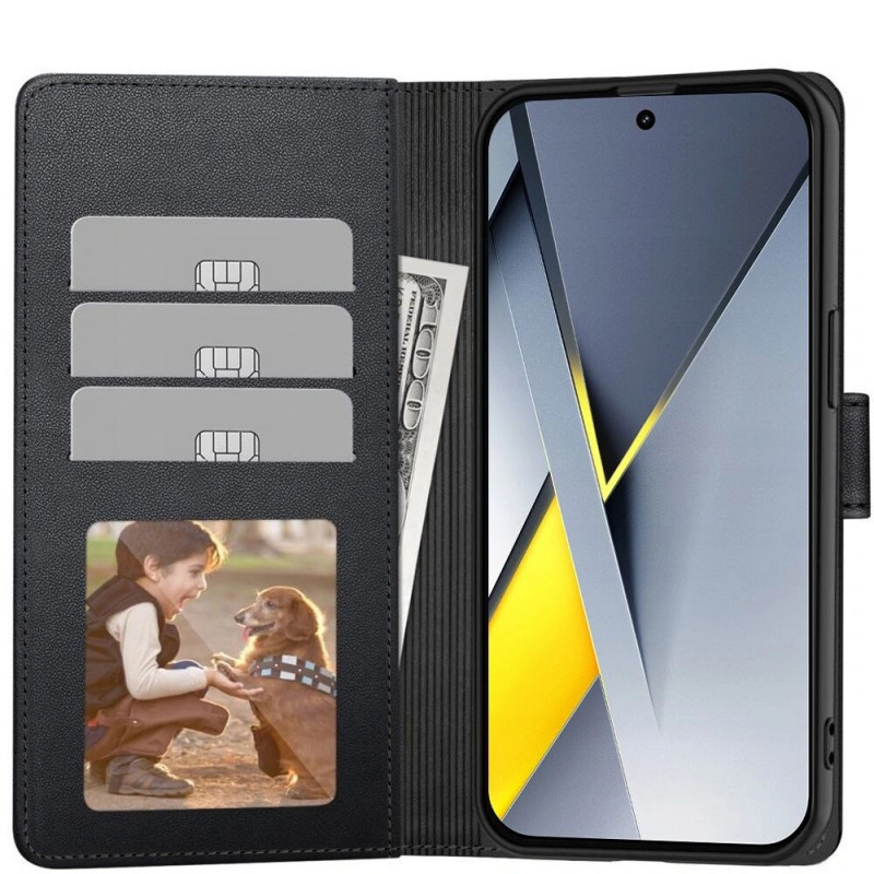 Custodia portafoglio Tech-Protect per Xiaomi Poco F8 Pro, nera