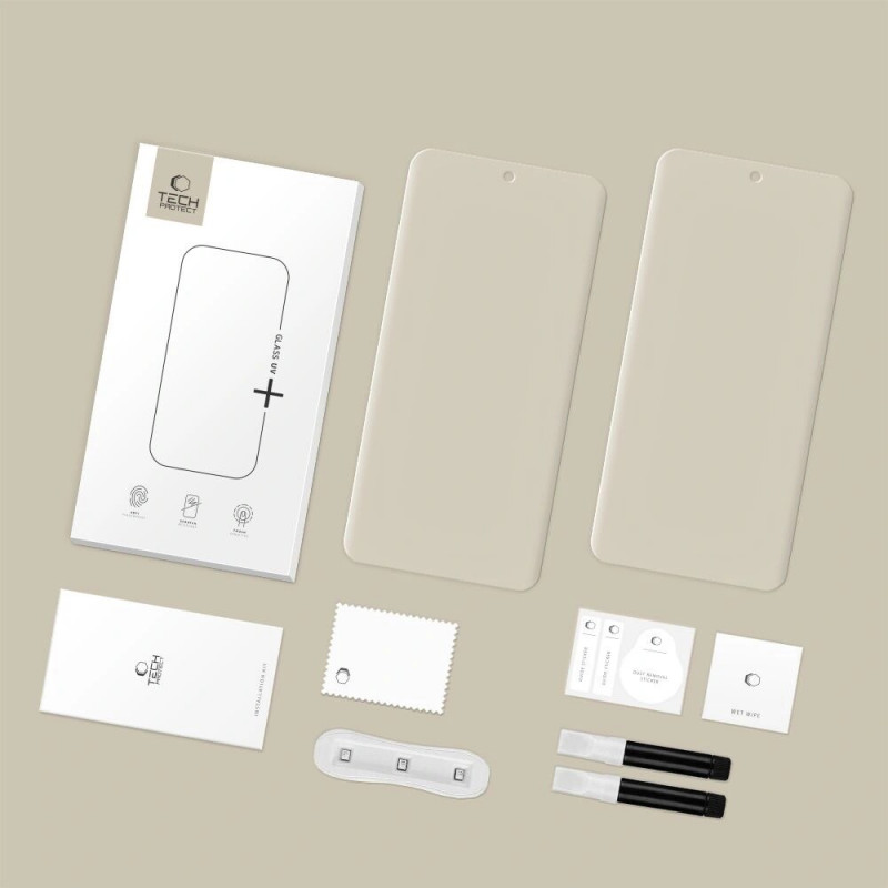 Vetro temperato Tech-Protect Glass UV+ per Xiaomi Redmi Note 15 Pro+ 5G / POCO M8 Pro, trasparente (2 pz)