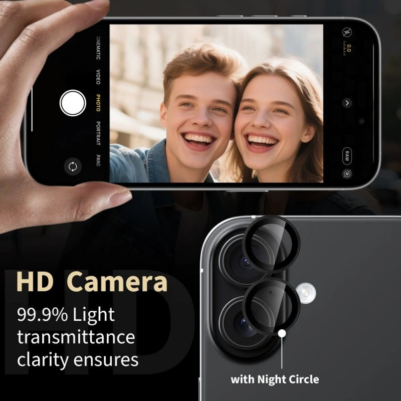 Tech Protect Tech-Protect Camring Fit+ THP5094 Copertura fotocamera Xiaomi Redmi Note 15 Pro 5G / 15 Pro+ 5G / POCO M8 Pro, nero