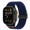 Cinturino per orologio Tech-Protect Nylon Clasp per Apple Watch 6 / 7 / 8 / 9 / 10 / SE / Ultra 1 / 2 44/45/46/49 mm, blu navy