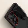 Custodia Tech-Protect Kevlar Aura MagSafe per Samsung Galaxy S25 Ultra, nero/arancione