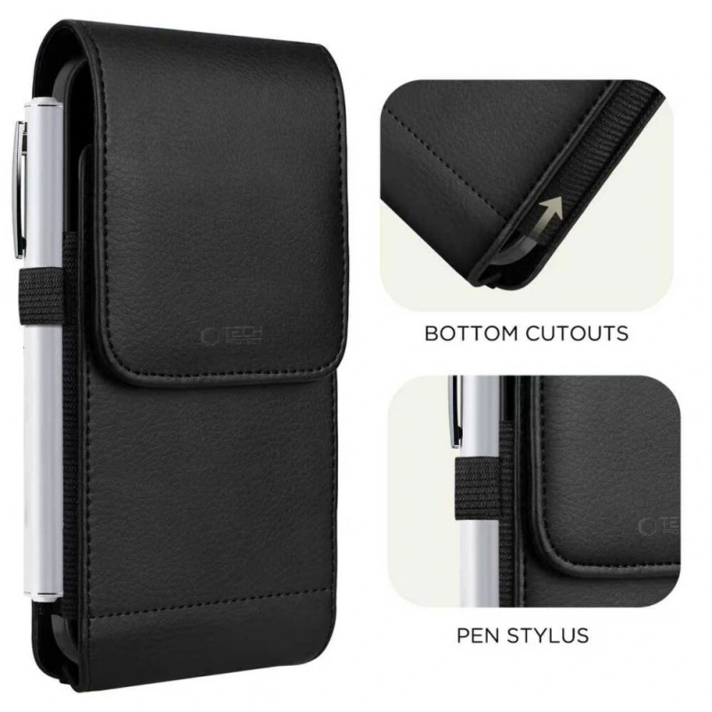 Custodia universale per telefono Tech-Protect SM75 per smartphone da 5,8-6,8 pollici, nera