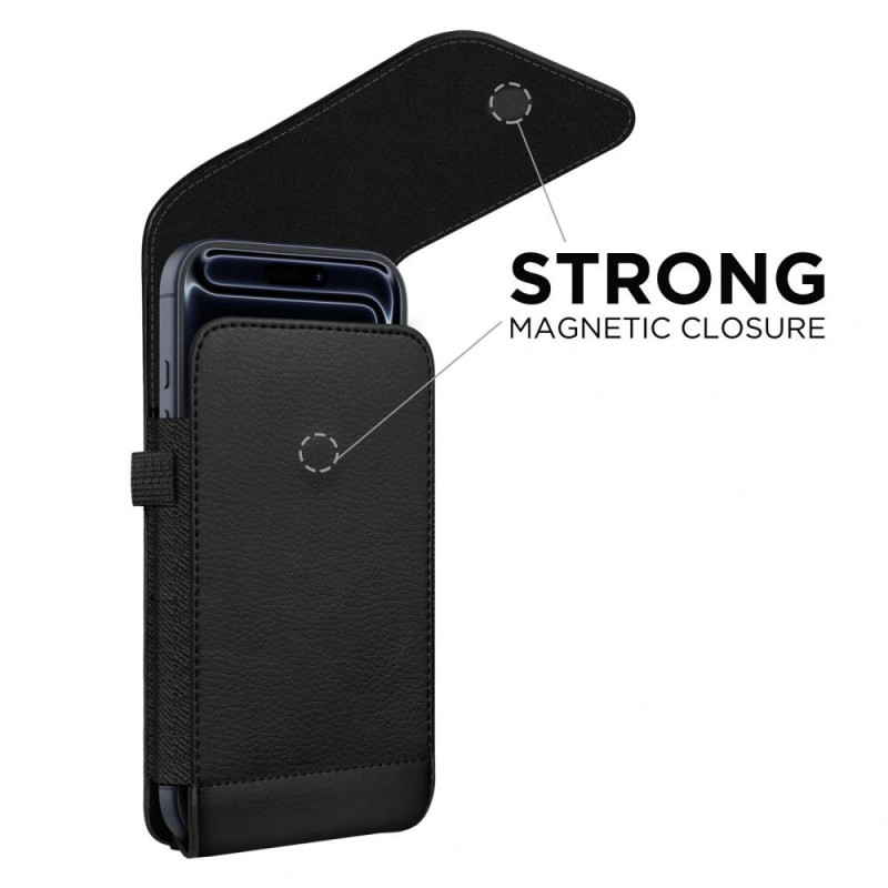 Custodia universale per telefono Tech-Protect SM75 per smartphone da 5,8-6,8 pollici, nera