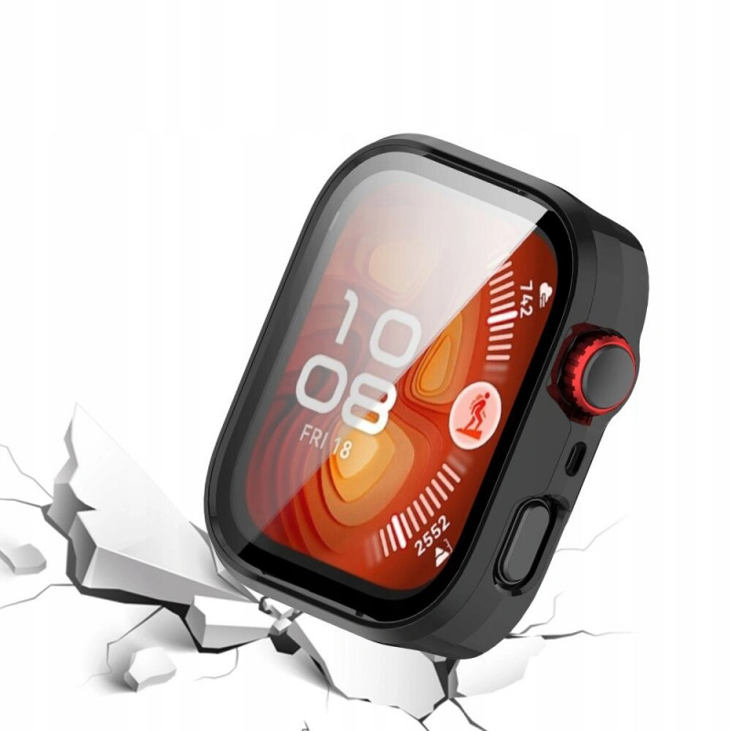 Custodia Tech-Protect Defense per Huawei Watch Fit 4, trasparente