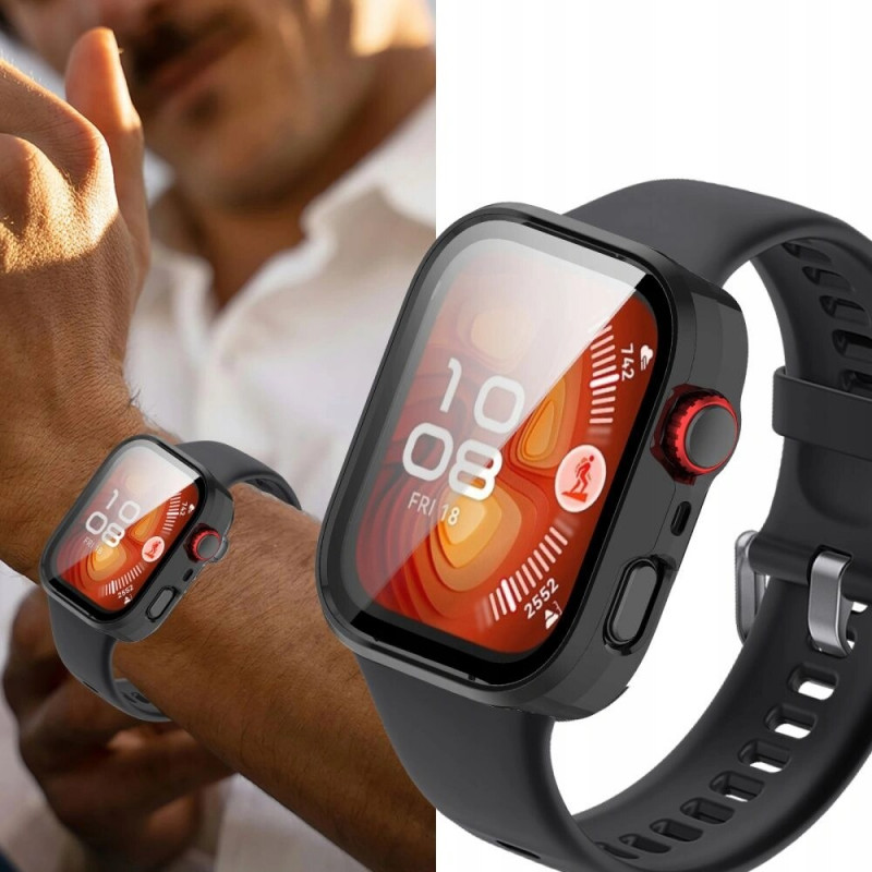 Custodia Tech-Protect Defense per Huawei Watch Fit 4, trasparente