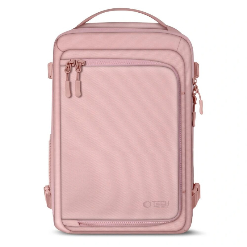 Zaino da cabina da viaggio per laptop Tech-Protect Defender S50 Ryanair & Wizzair, 20 L, 40x20x25 cm, rosa polvere