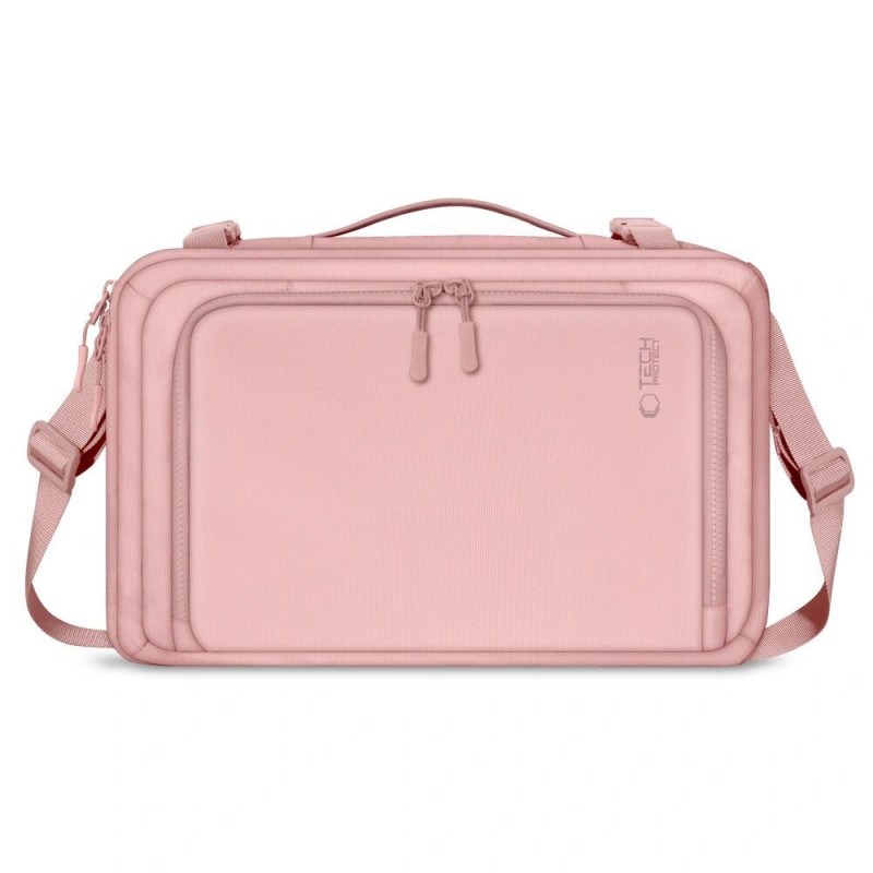 Zaino da cabina da viaggio per laptop Tech-Protect Defender S50 Ryanair & Wizzair, 20 L, 40x20x25 cm, rosa polvere