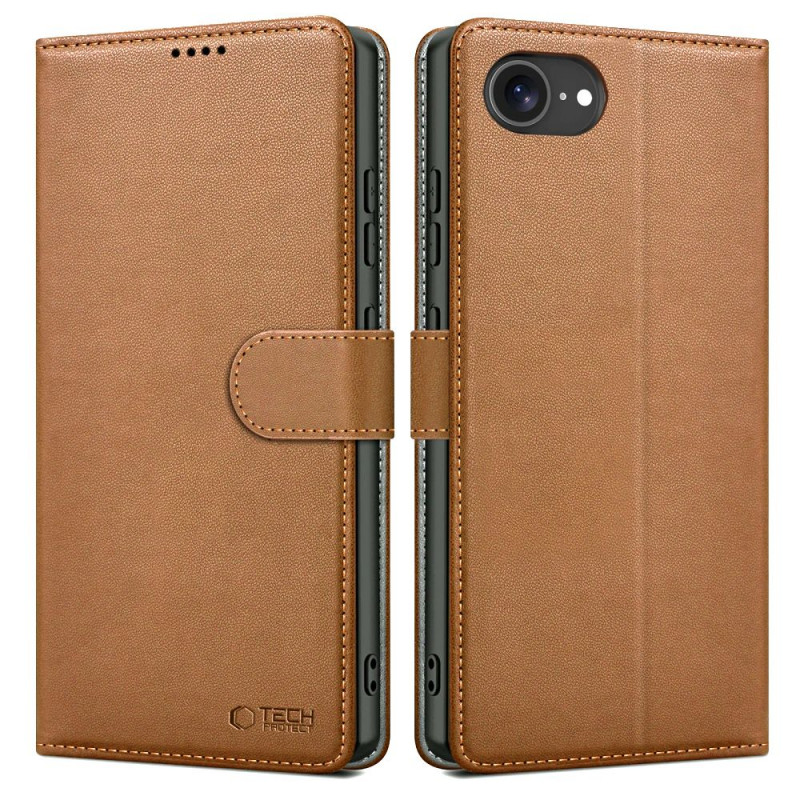 Custodia portafoglio Tech-Protect per Apple iPhone 17e / 16e, marrone