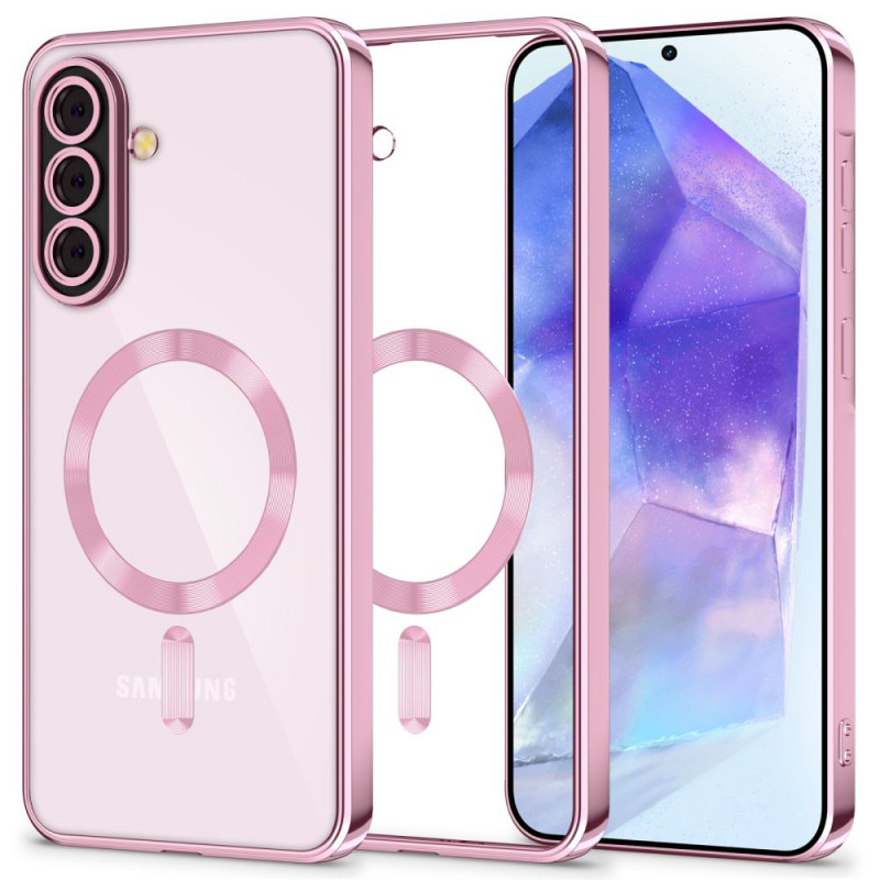 Custodia MagFlex MagSafe per Samsung Galaxy A56 5G, oro rosa Tech-Protect