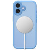 Custodia Tech-Protect MagPeak MagSafe CC per Apple iPhone 17, blu nebbia opaco