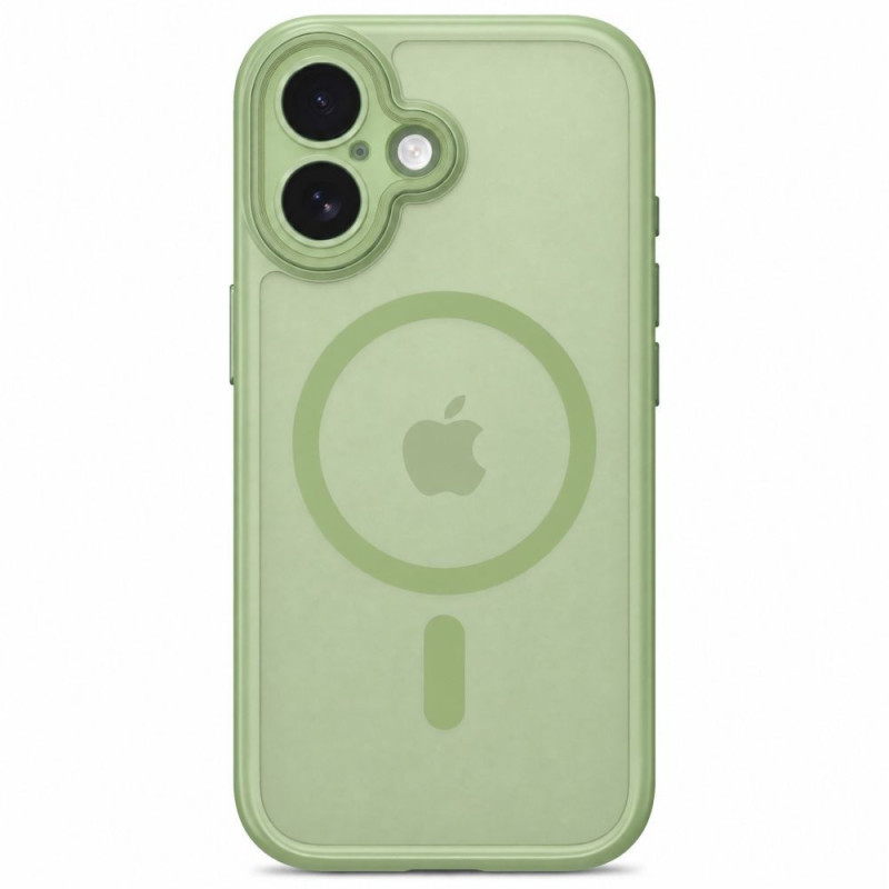 Custodia Tech-Protect MagPeak MagSafe CC per Apple iPhone 17, verde salvia opaco
