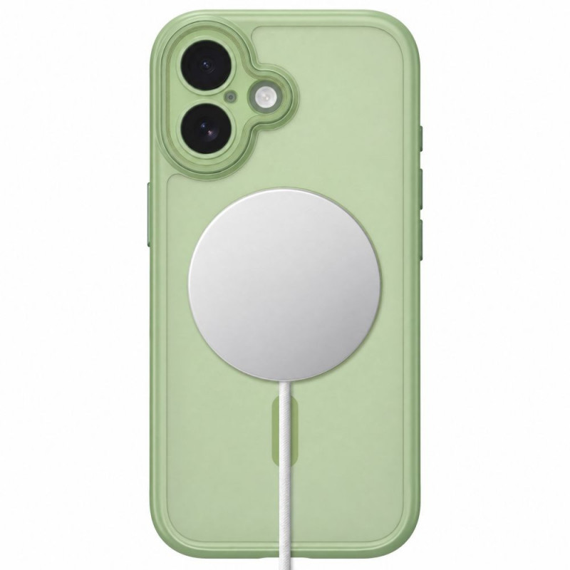 Custodia Tech-Protect MagPeak MagSafe CC per Apple iPhone 17, verde salvia opaco