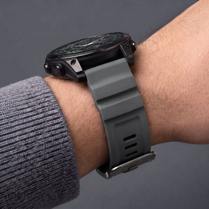 Cinturino per orologio Tech-Protect Motion Garmin Fenix 5X / 5X Plus / 6X / 6X Pro / 7X / 8 / 8 Pro / 9 / 9 Pro (47 mm), grigio tempesta