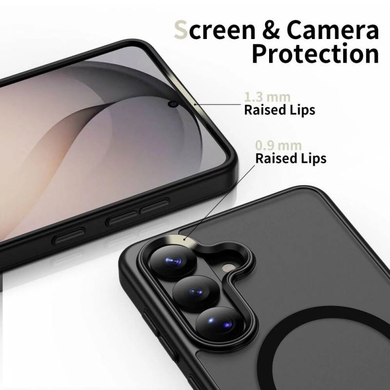 Custodia Tech-Protect Magmat MagSafe per Samsung Galaxy S26+, nero opaco
