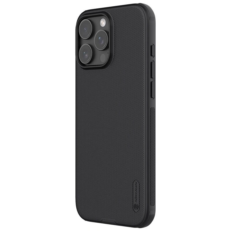 Custodia Nillkin Super Frosted Shield Pro per Apple iPhone 16 Pro, nera