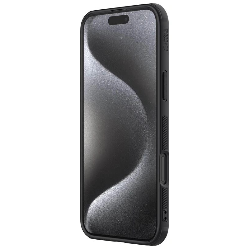 Custodia Nillkin Super Frosted Shield Pro per Apple iPhone 16 Pro, nera