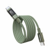 Cavo USB-C a USB-C Choetech XCC-1068 PD 60W con display, 1,2 m, verde