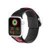 Cinturino in nylon Dux Ducis Outdoor Version per Apple Watch Ultra, SE, 8, 7, 6, 5, 4, 3, 2, 1 (49, 45, 44, 42 mm), nero e rosso