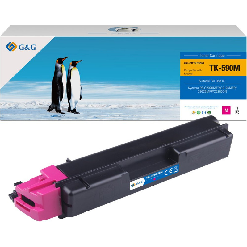Toner compatibile G&G per Kyocera TK590M / 1T02KVBNL0 (14434)