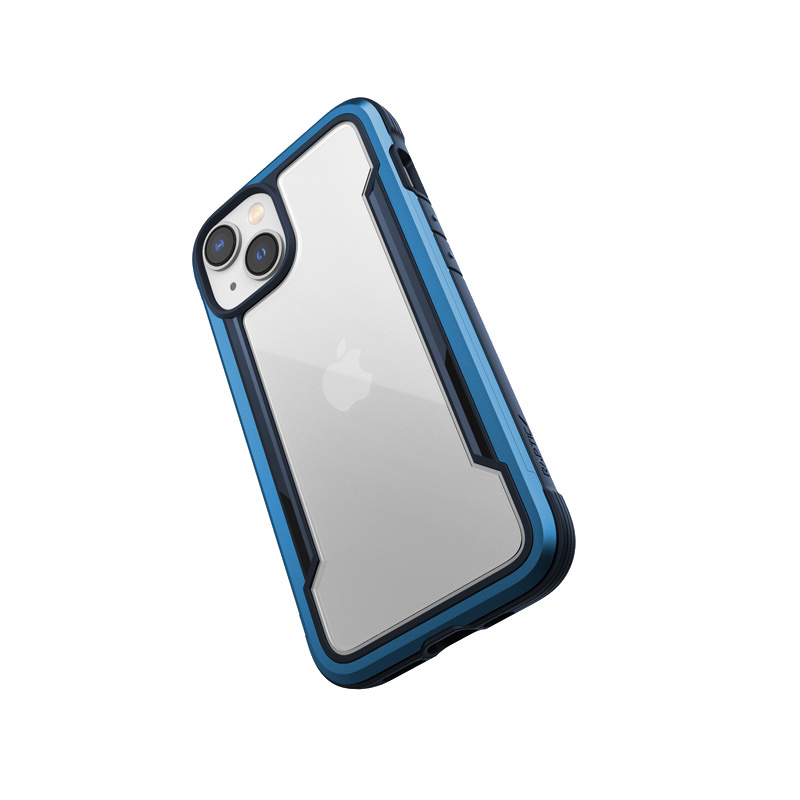 Custodia X-Doria Raptic Shield per Apple iPhone 14, blu marino