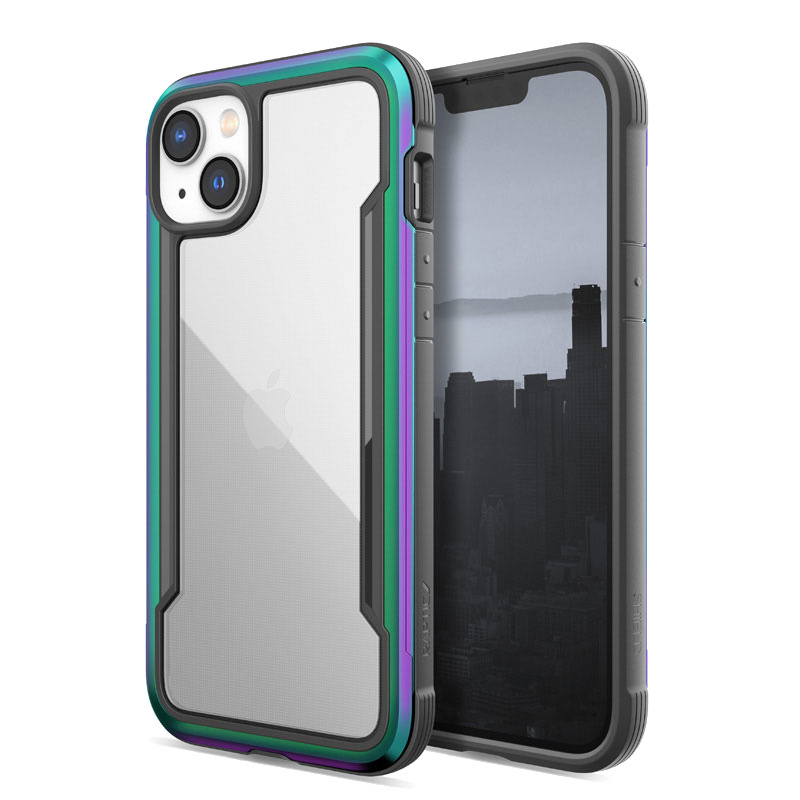 Custodia X-Doria Raptic Shield per Apple iPhone 14 Plus / 15 Plus, Iridescent