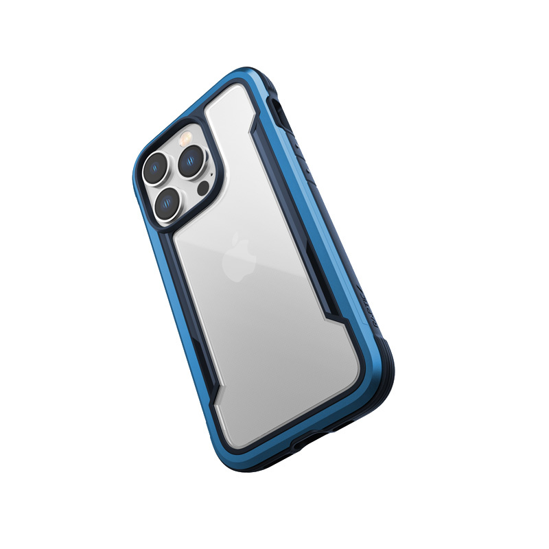 Custodia X-Doria Raptic Shield per Apple iPhone 14 Pro, blu marine