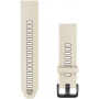 Cinturino Garmin QuickFit 20 mm, silicone, Cream / French Gray (010-14506-04)