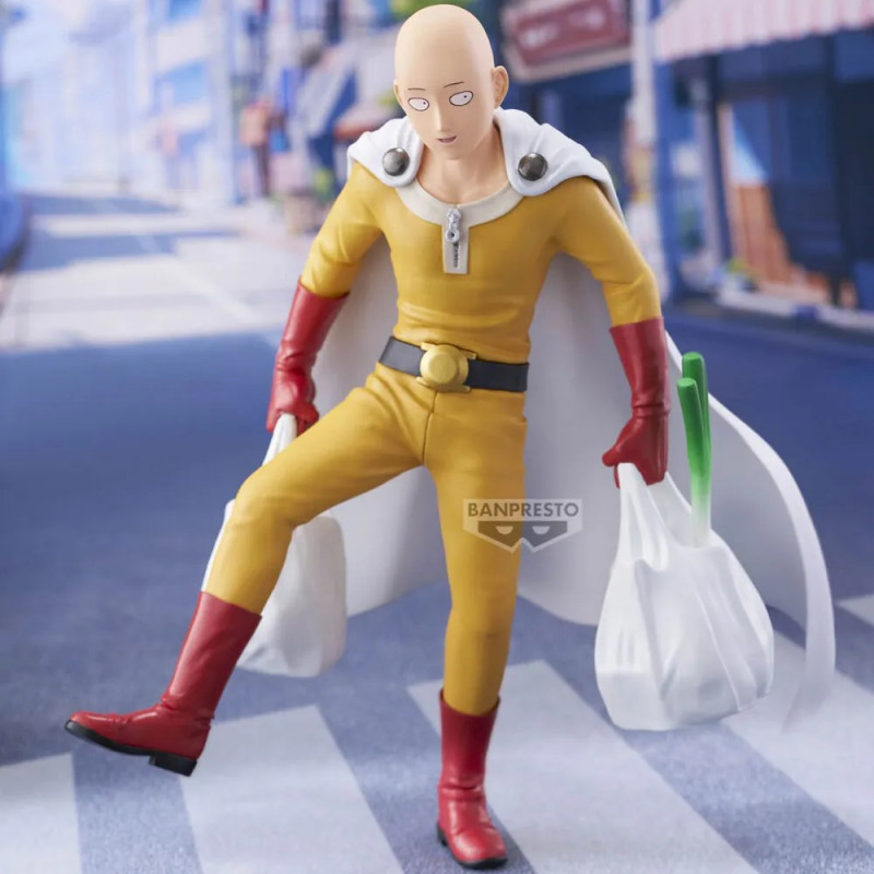 Statua da collezione Bandai Banpresto One Punch Man Life - Saitama (BP29877P)