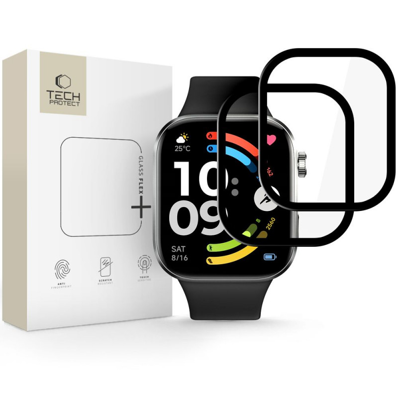 Tech-Protect Glass Flex+ Xiaomi Redmi Watch 6 Vetro ibrido, nero (2 pz)