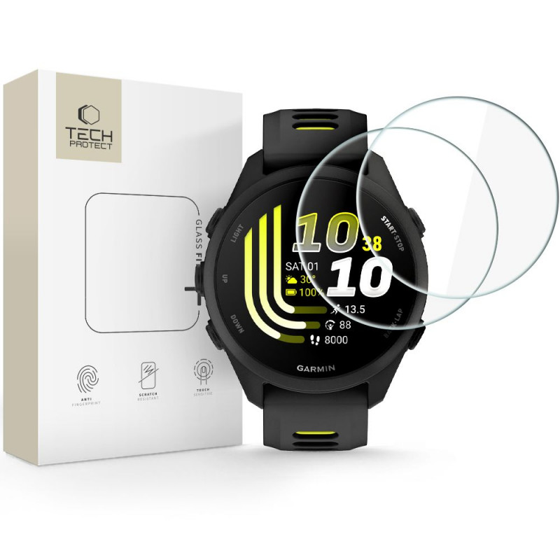 Tech-Protect Glass Fit+ Vetro temperato per Garmin Forerunner 70 / 170, trasparente (2 pz)