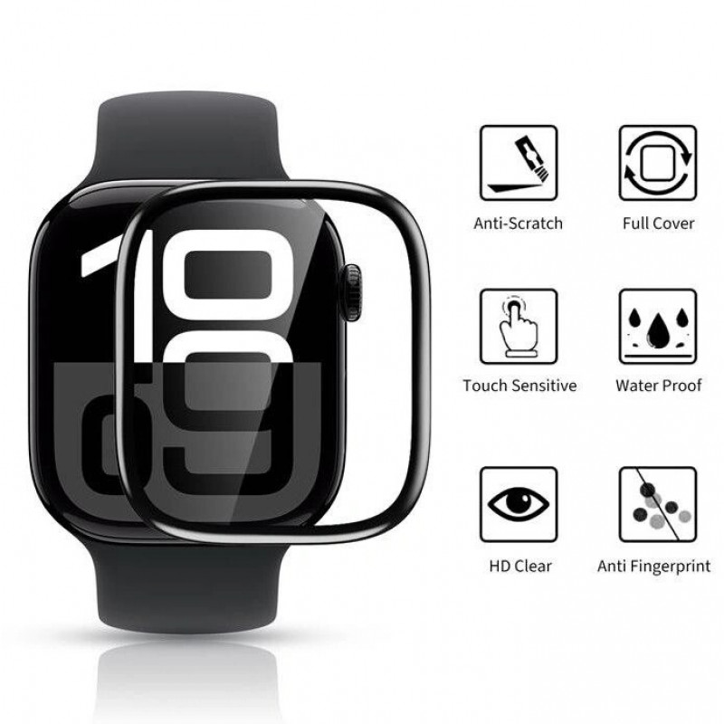 Tech-Protect Glass Flex+ THP4226 Vetro ibrido per Huawei Watch Fit 3 / 4 (2 pz), nero