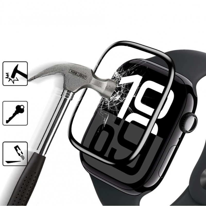 Tech-Protect Glass Flex+ THP4226 Vetro ibrido per Huawei Watch Fit 3 / 4 (2 pz), nero