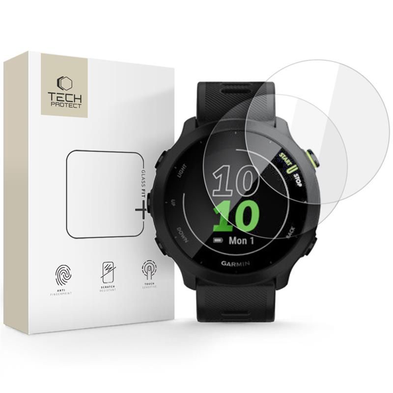 Tech-Protect Glass Fit+ Vetro temperato per Garmin Forerunner 55 (2 pz), trasparente