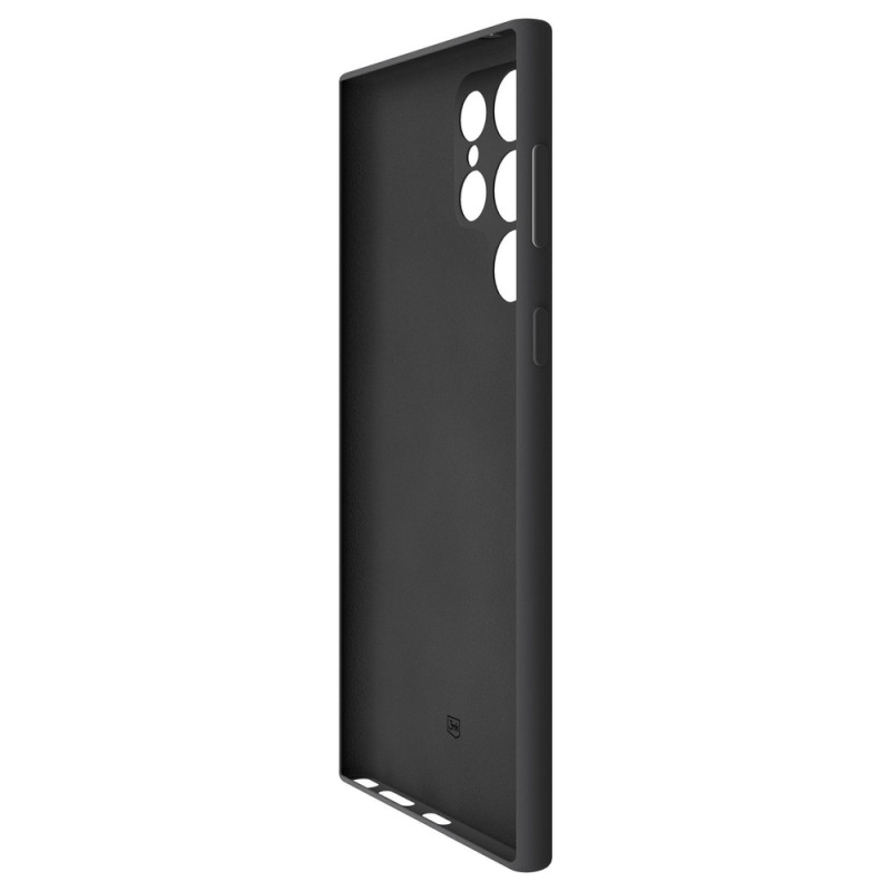 Custodia in silicone 3MK per Samsung Galaxy S24 Ultra, nera