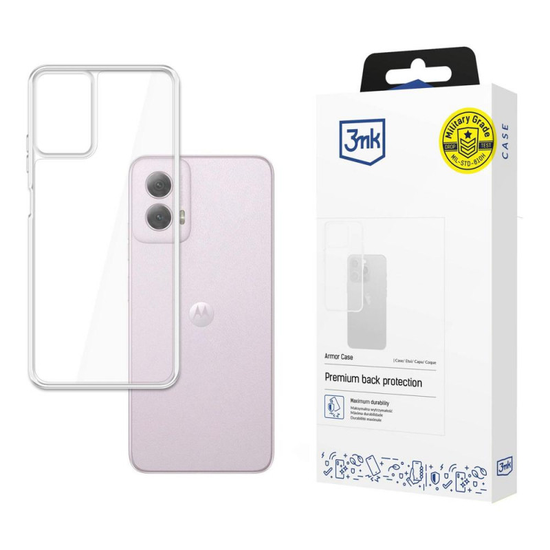 Custodia per smartphone 3MK Armor Case per Motorola Moto G 5G 2024, trasparente